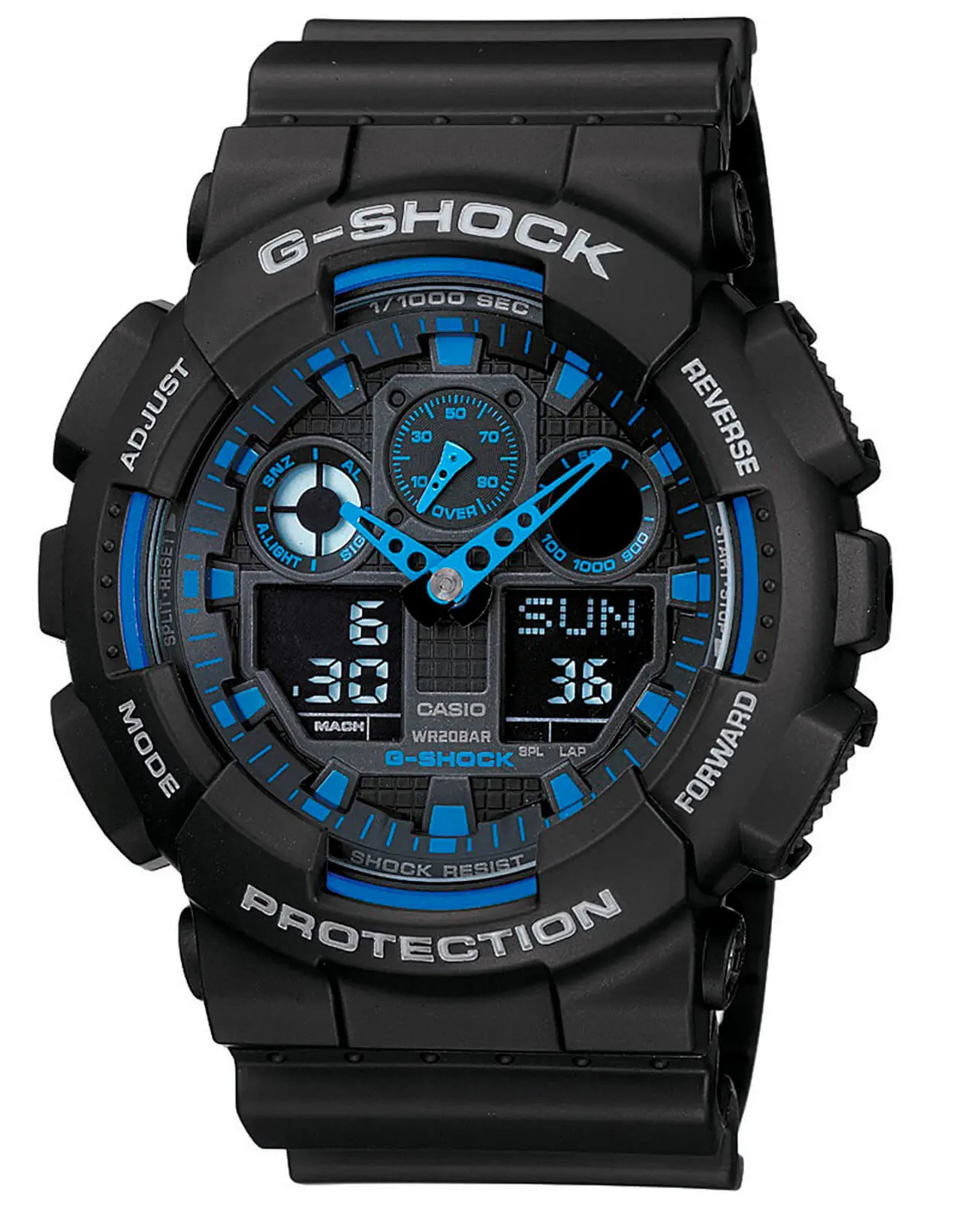 Часы Casio G-Shock GA-100-1A2DR купить в Нальчике по цене 17990 RUB:  описание, характеристики